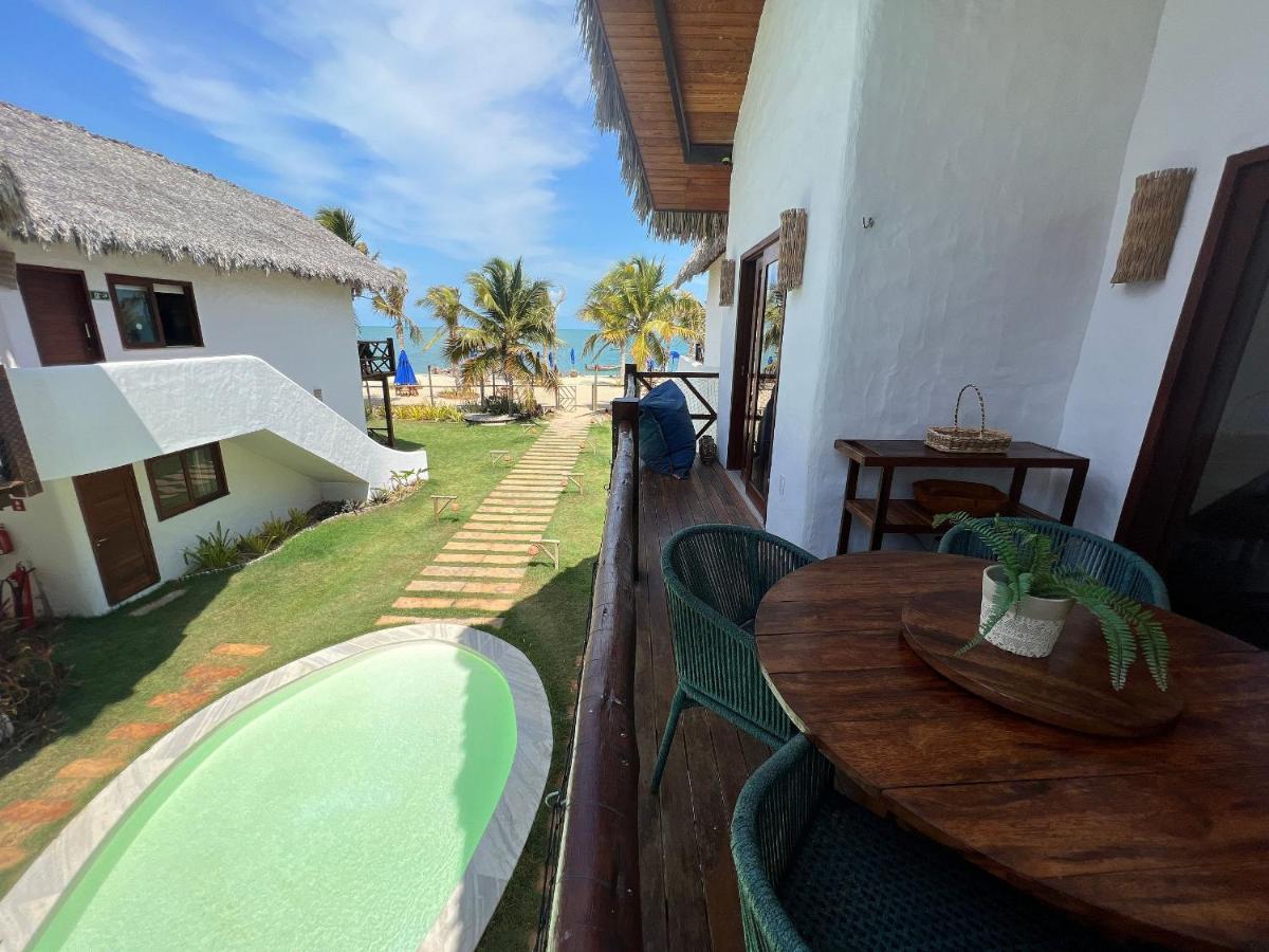 Ap Vila Mar Pe Na Areia Com Vista Para O Mar E Piscina Barra Grande  Exterior photo
